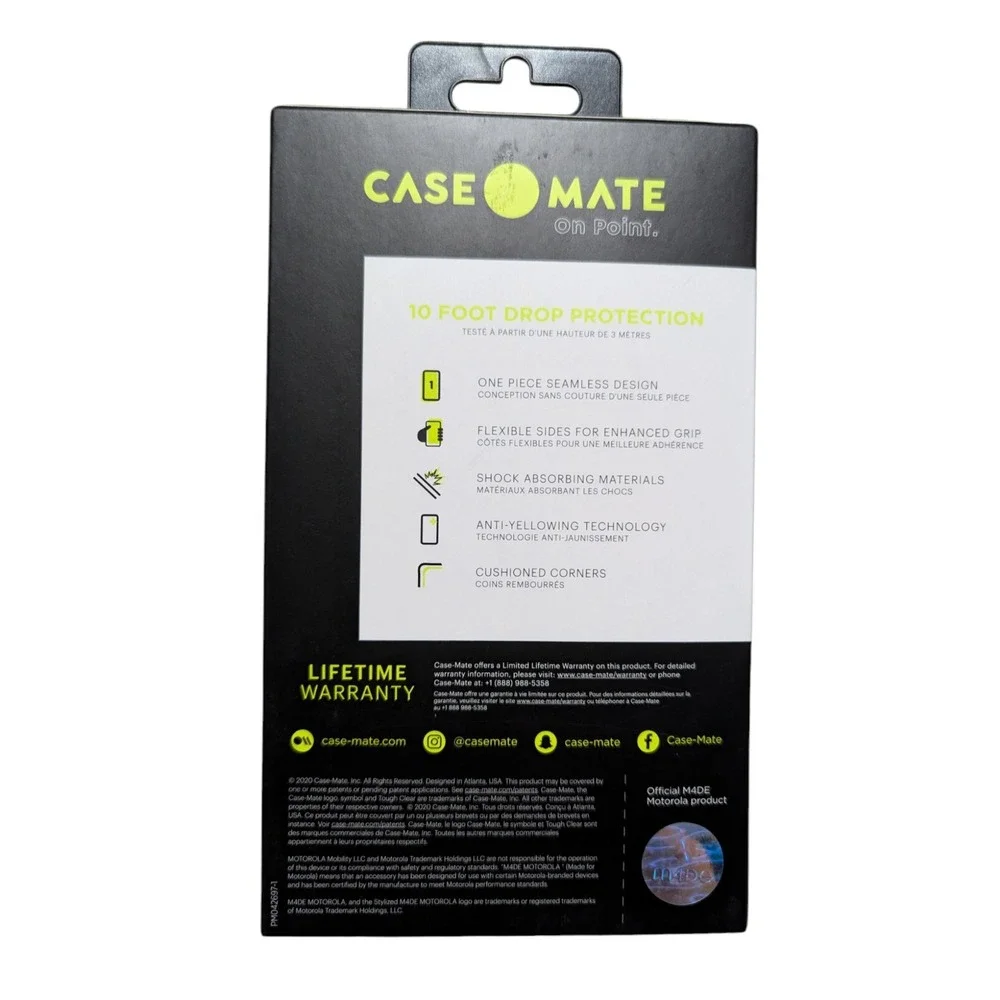 W1. Case-Mate Tough Clear - Moto G Power 2022